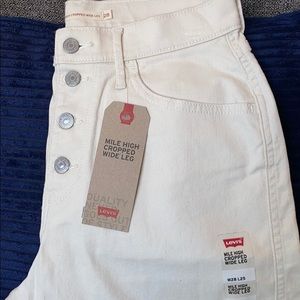 Levi’s mile high cropped wide leg